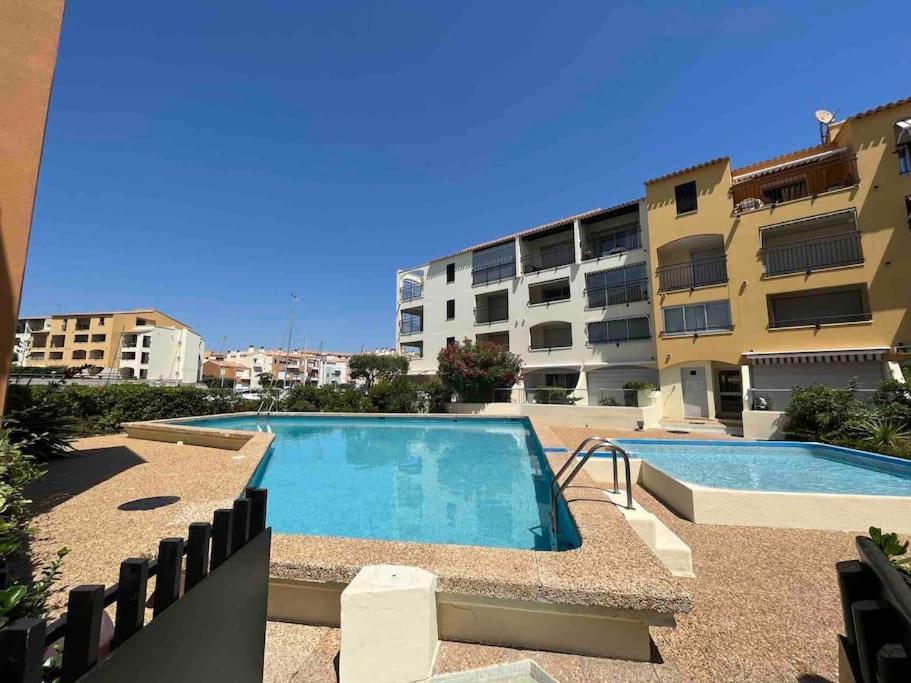 Cap'Nomad Studio Cote Mer - Balcon - Piscine - Parking 아그 외부 사진